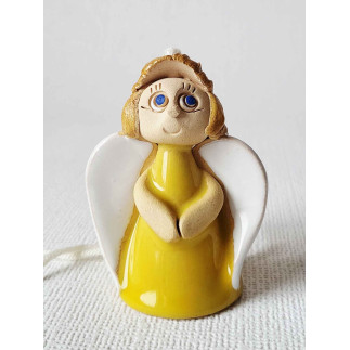 Geltonas angeliukas varpelis iš priekio