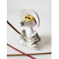Crow with Hat – Handmade Ceramic Incense Holder