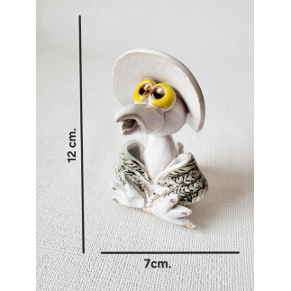 Crow with Hat Incense Holder – With Dimensions