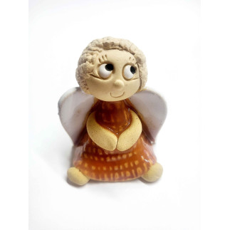 Handcrafted Ceramic Angel Figurine – Symbolic Gift