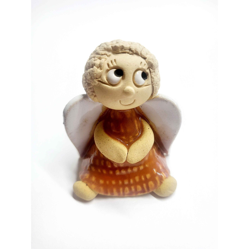 Handcrafted Ceramic Angel Figurine – Symbolic Gift