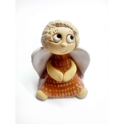 Handcrafted Ceramic Angel Figurine – Symbolic Gift