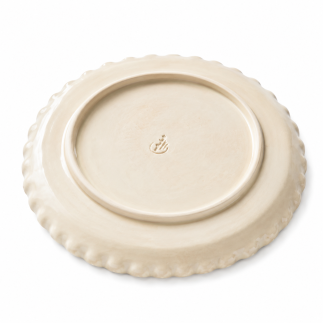 Handmade Ceramic Serving Plate – Floral Ornament