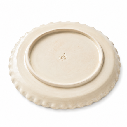 Handmade Ceramic Serving Plate – Floral Ornament