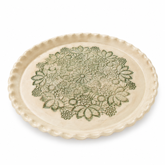 Handmade ceramic serving plate