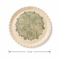 Handmade Ceramic Serving Plate – Floral Ornament