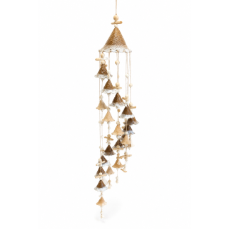 Boho style hanging clay decoration