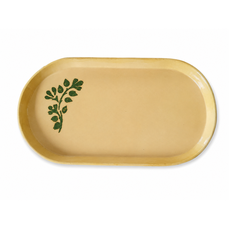 “Sun Mosaic” – Handmade Yellow Clay Coaster