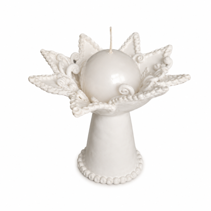 Handmade Ceramic Candlestick-Altar on Pedestal | Unique Interior & Ritual Decor | molinuke.lt