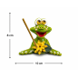 Light Green Ceramic Frog Incense Holder – Handmade Decoration