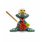 Dark Green Ceramic Frog Incense Holder – Handmade Decoration Dark Green Ceramic Frog Incense Holder – Handmade Decoration