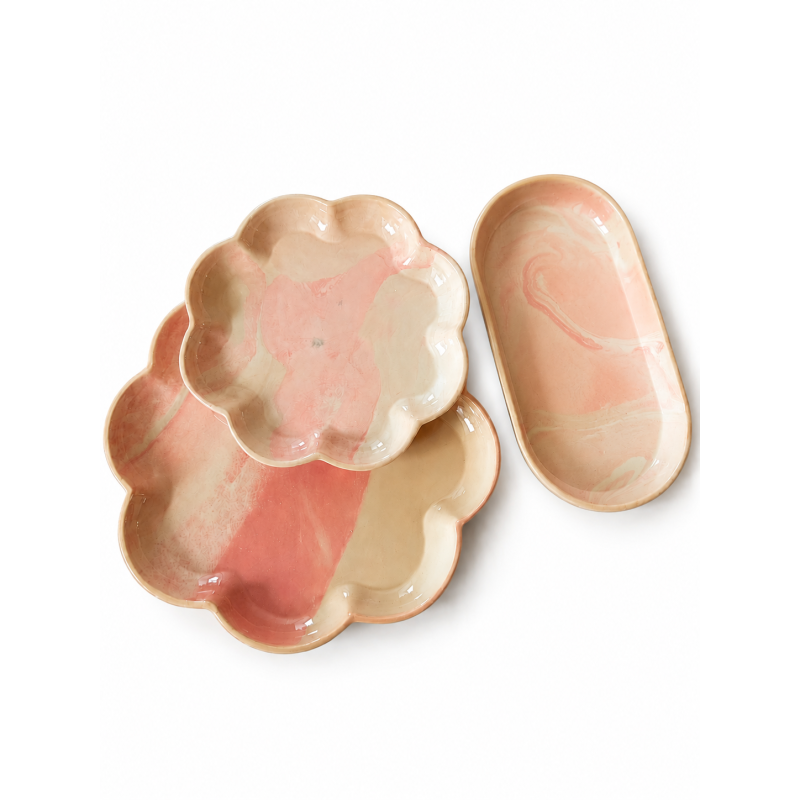 Colored Clay Plate Set Colored Clay Plate Set