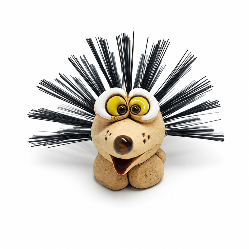 “Forest Heart” – Handmade Hedgehog Figurine