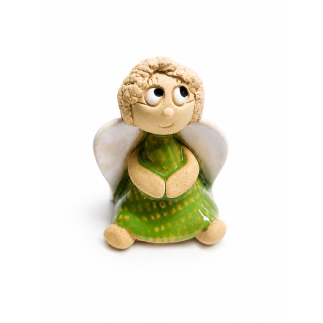 Handcrafted Ceramic Angel Figurine – Symbolic Gift