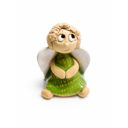 Handcrafted Ceramic Angel Figurine – Symbolic Gift